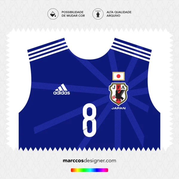 Arte Vetor Camisa Japão Titular 2014.2015