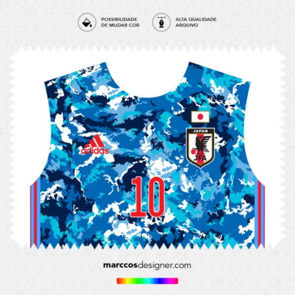 Arte Vetor Camisa Japão Titular 2020.2021
