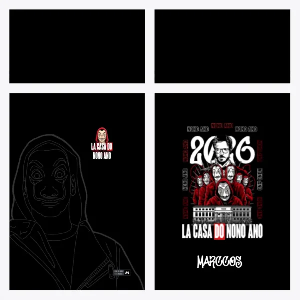 Arte Vetor Camisa Nono Ano La Casa do Nono Ano - MD090