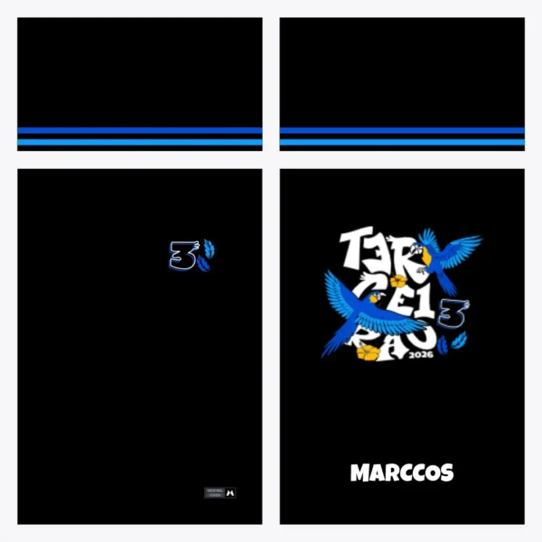 Arte Vetor Camisa Terceirão Arara - MD091 Arte Vetor Camisa Terceirão Arara - MD091