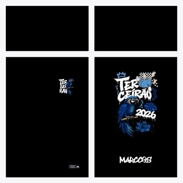 Arte Vetor Camisa Terceirão Arara - MD094