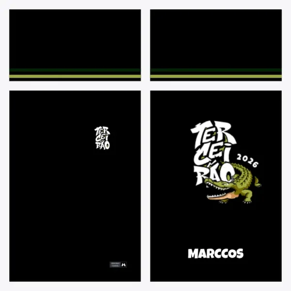 Arte Vetor Camisa Terceirão Crocodilo - MD093