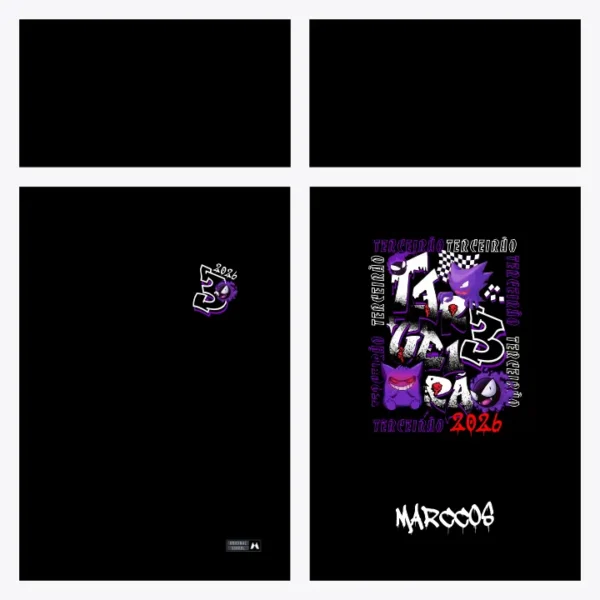 Arte Vetor Camisa Terceirão Gengar - MD099