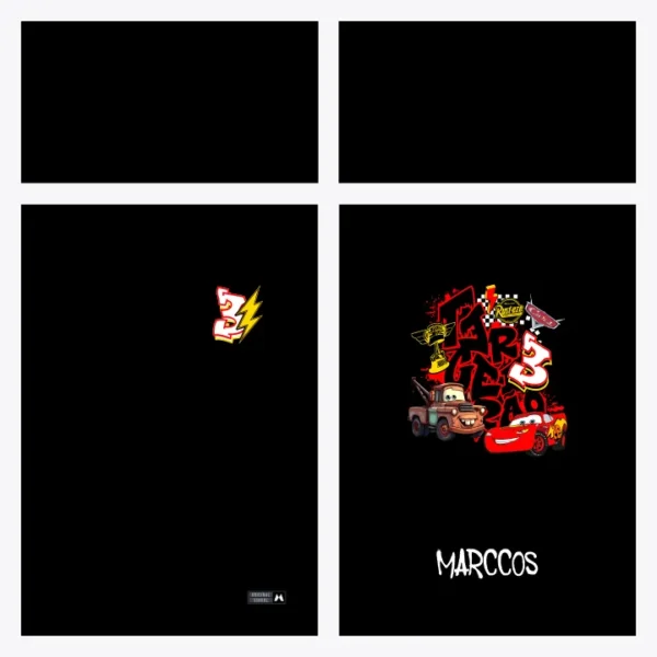 Arte Vetor Camisa Terceirão Relâmpago Mcqueen - MD100