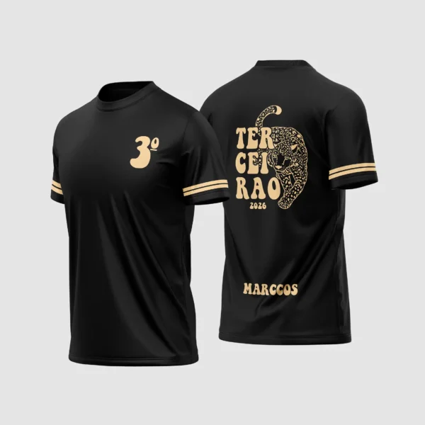 Arte Vetor Camisa Terceirão Onça - MD101