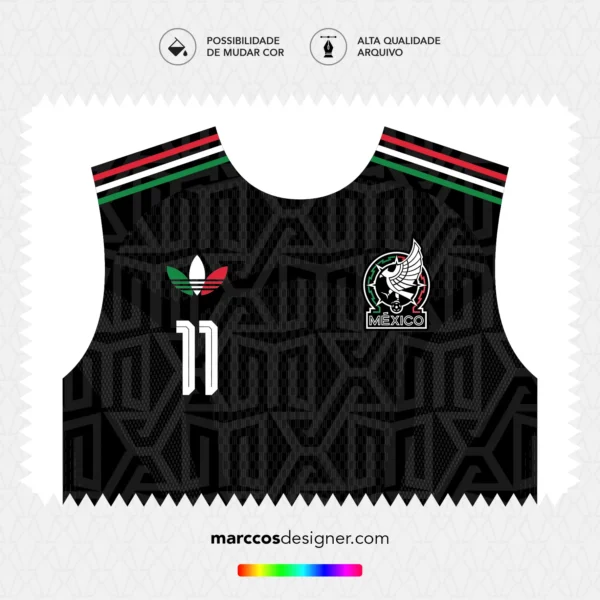 Arte Vetor Terceira Camisa México 2026.2027