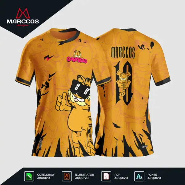 Arte Camisa Interclasse Garfield - 0392