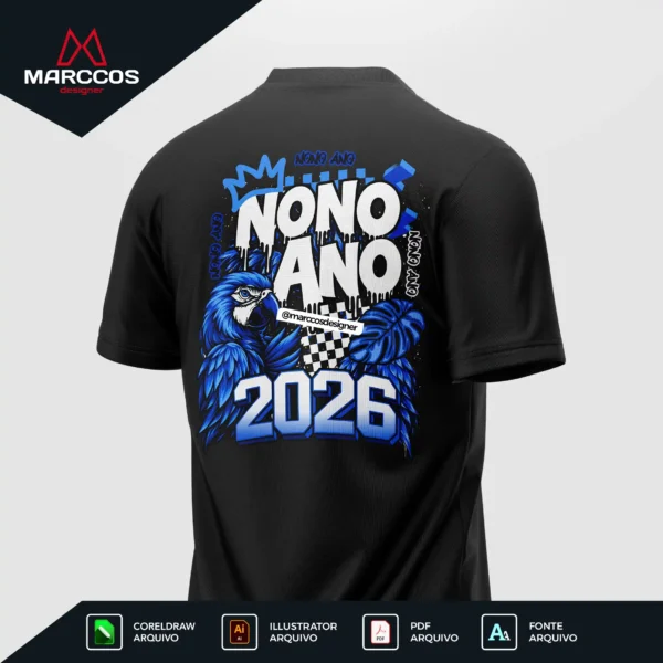 Arte Vetor Camisa Nono Ano - MD095 Arte Vetor Camisa Nono Ano - MD095