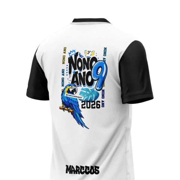 Arte Vetor Camisa Nono Ano Arara - MD089 Arte Vetor Camisa Nono Ano Arara - MD089