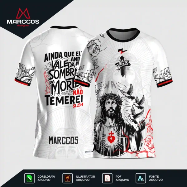 Arte Camisa Interclasse Jesus Cristo - 0383 Arte Camisa Interclasse Jesus Cristo - 0383