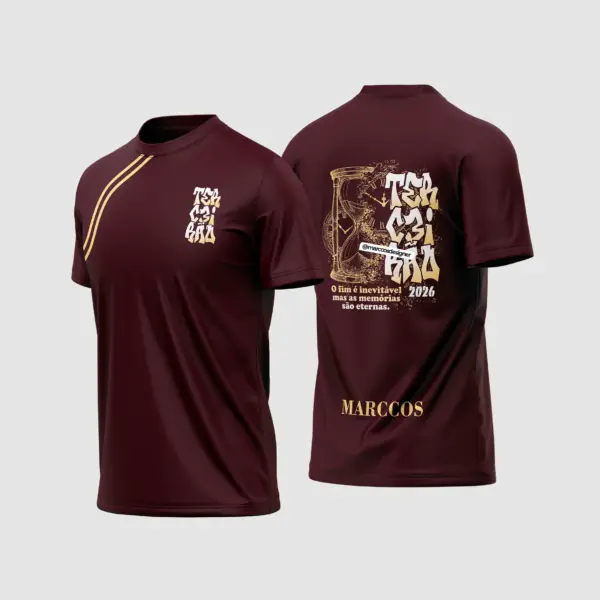 Arte Vetor Camisa Terceirão Ampulheta e Relógio - MD103