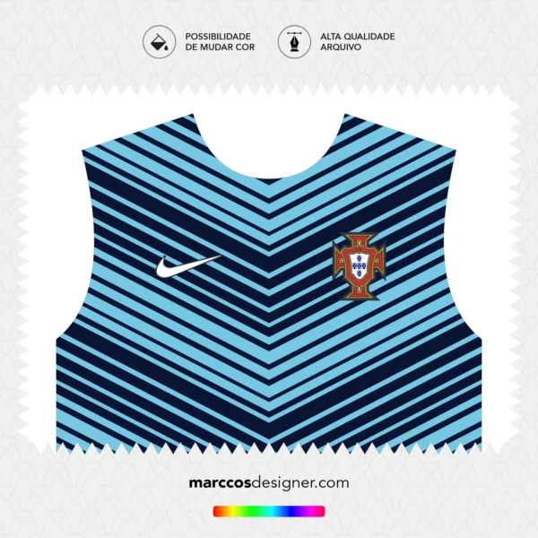 Arte Vetor Camisa Portugal Pré-Jogo 2014.2015