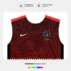 Arte Vetor Camisa Portugal Pré-Jogo 2015 Arte Vetor Camisa Portugal Pré-Jogo 2015