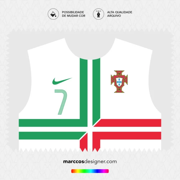 Arte Vetor Camisa Portugal Reserva 2012