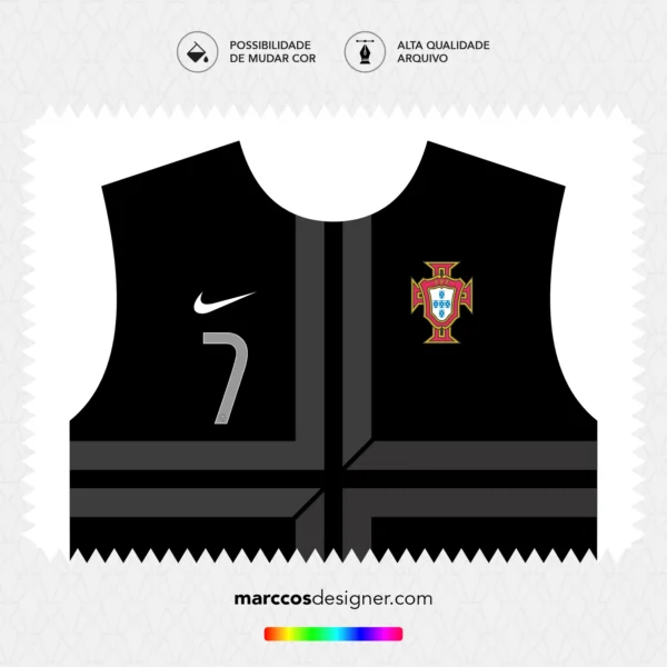 Arte Vetor Camisa Portugal Reserva 2013