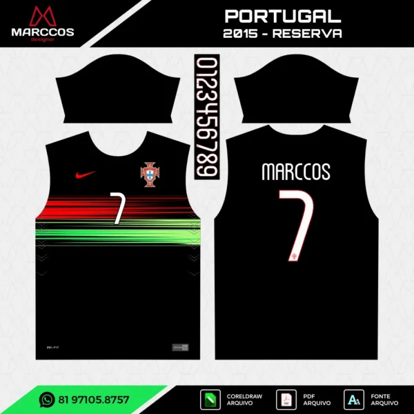 Arte Vetor Camisa Portugal Reserva 2015 Arte Vetor Camisa Portugal Reserva 2015