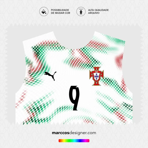 Arte Vetor Camisa Portugal Reserva 2025.2026